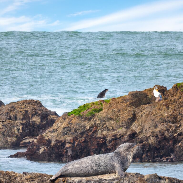 Wildlife Encounters on Coastal Shores